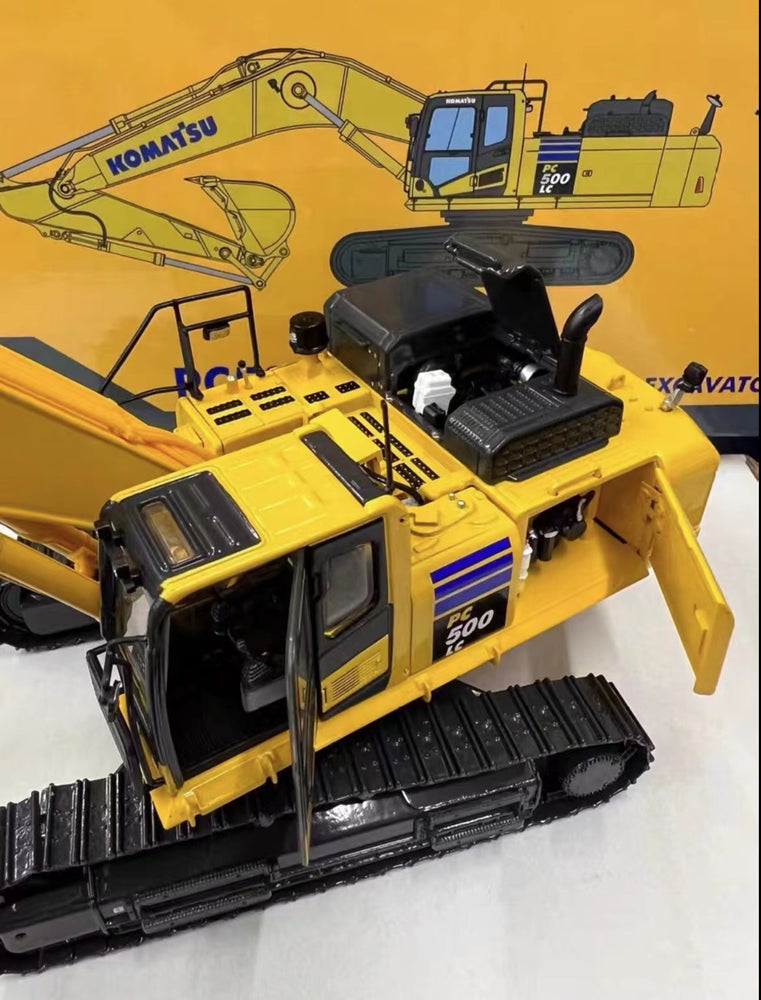 2021 new 1:43 Diecast scale KOMATSU PC500LC-10M0 Scale toy excavator model Hydraulic Alloy excavator vehicle model kits