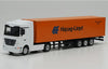1:87 Benz truck model alloy transport logistics container small truck models metal shipping container for gift, toys