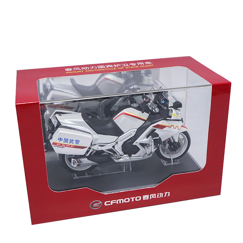 1:10 Motorcycle Model, Original CFMOTO CF650C G20 escort motorcycle of state guest model