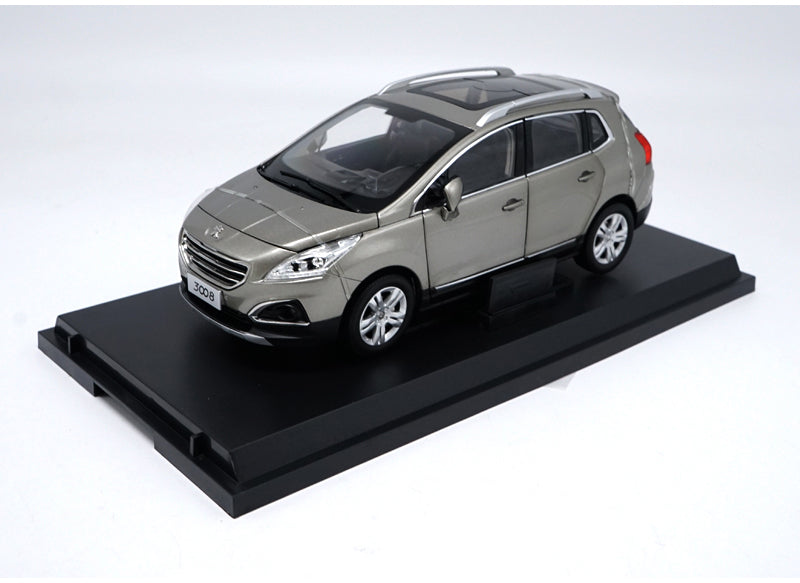 Original factory authentic 1:18 3008 PEUGEOT SUV diecast car model with small gift