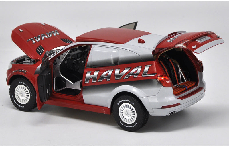 Original factory authentic 1:18 HAVAL racing car model Dakar rally car SUV diecast car model with small gift