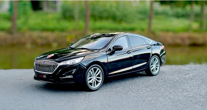 Original factory exquisite diecast 1:18 Hongqi H5 HK centry dragon H5 diecast car models for gift, collection