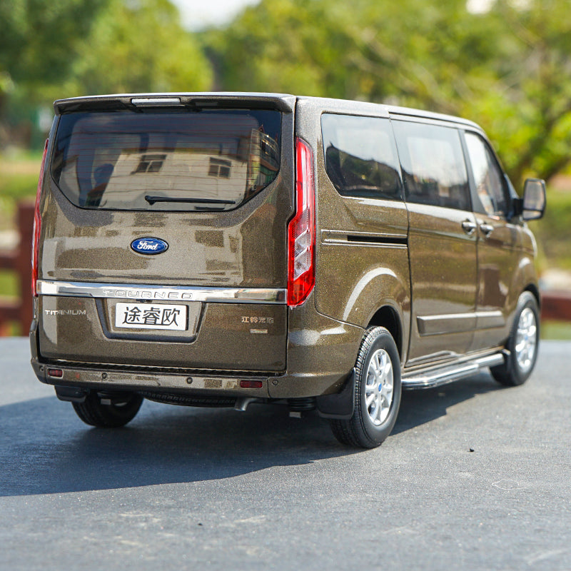 1/18 Jiangling JMC ford dealer version car model Ford Tourneo alloy car model with small gift