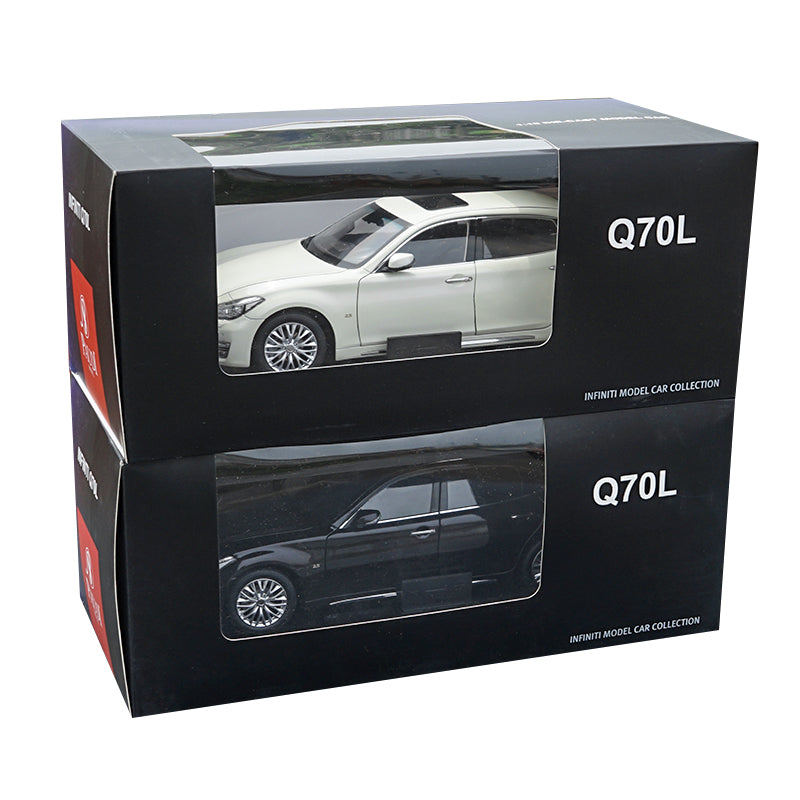 Original factory authentic 1/18 Q70L INFINITI Q70 2017 white diecast metal car model with small gift
