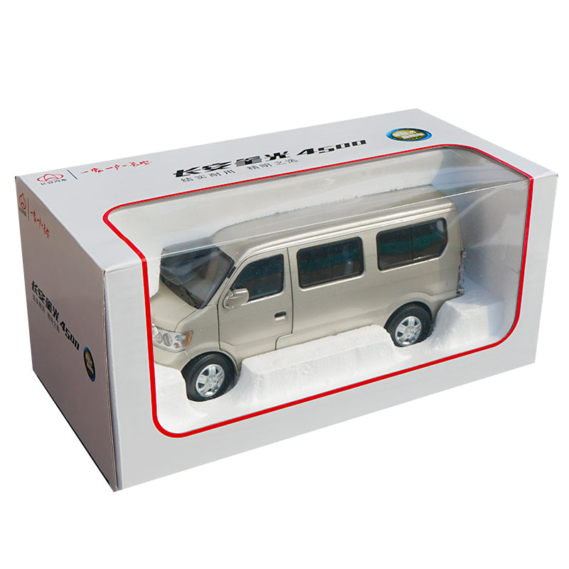 1:18 Scale Diecast Champagne Changan 4500 Van car Model with small gift