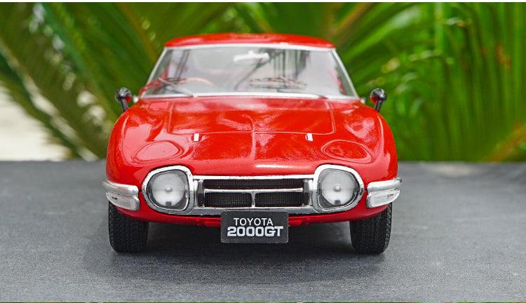 1:18 Triple 9 1967 Toyota 2000 GT Gloss Red Color metal car model