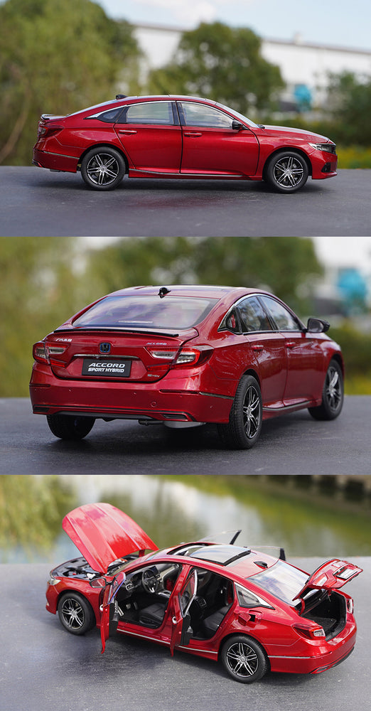 Original factory 1:18 GAC Honda 2022 Accord hybrid diecast scale model for gift, collection