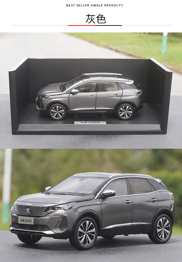 Original factory 1:18 Dongfeng Peugeot Brand new 4008 diecast off-road car model for gift, toys