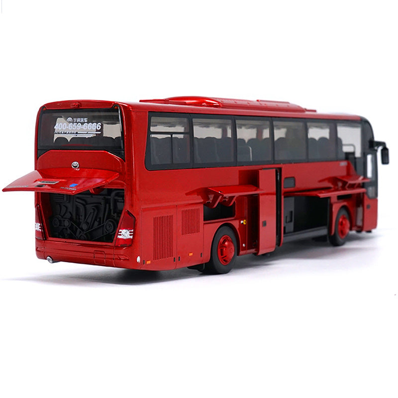 Original Authorized Authentic 1:42 ZK6122h9 Diecast bus model classic toy bus For Christmas gift,Collection,Decoration