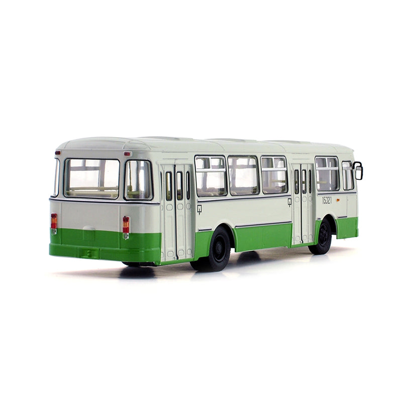 High quality 1/43 Russian Bus Sovetskii Avtobus Liaz-677M Diecast Blue model for gift, collection