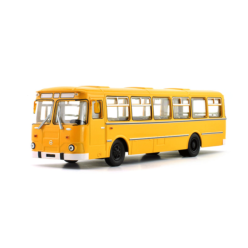 High quality 1/43 Russian Bus Sovetskii Avtobus Liaz-677M Diecast Blue model for gift, collection