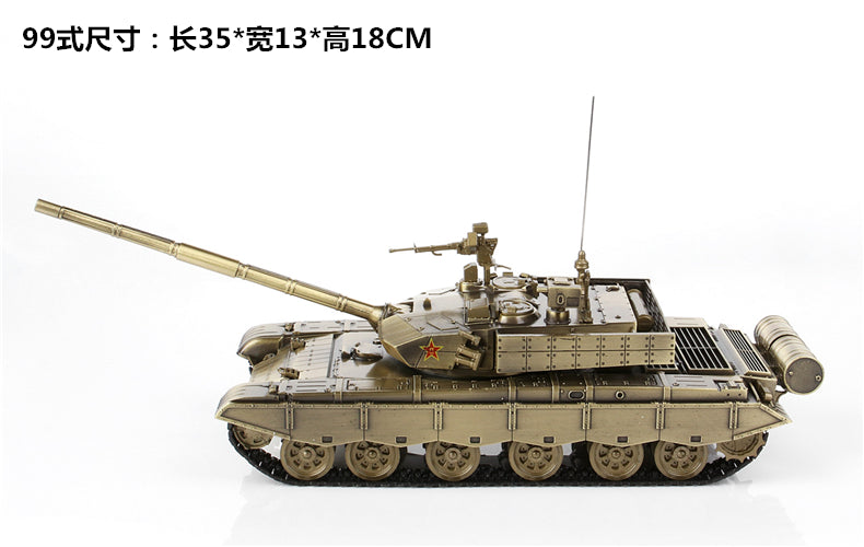 Original Factory 1:30 Diecast 99A China Main Battale Armored Metal Tank Model Alloy Simulation 99 Crawler Type Veterans Ta…