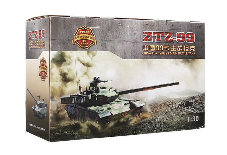 Original Factory 1:30 Diecast 99A China Main Battale Armored Metal Tank Model Alloy Simulation 99 Crawler Type Veterans Ta…
