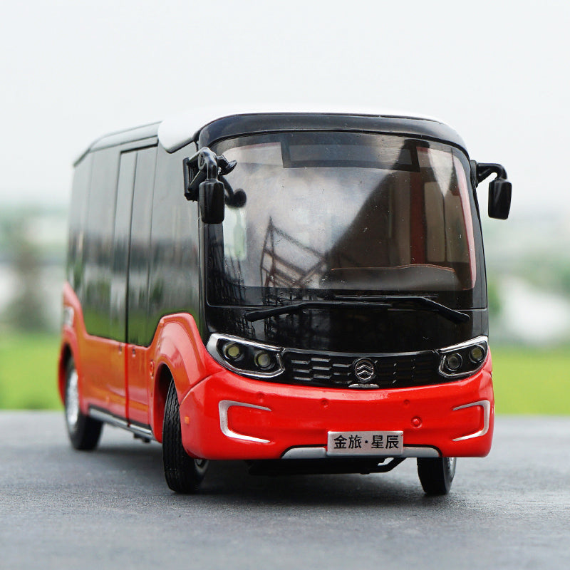 Original factory high quality diecast 1:32 Xiamen golden dragon Xingchen scale bus model for gift, collection