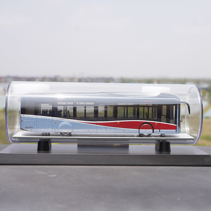 Original factory 1:43 China CRRC X12 Pure electric diecast bus model with classic package for birthday gift
