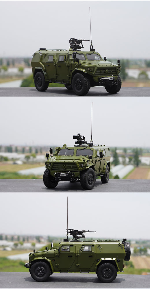 Original factory 1:18 Dongfeng warrior 3 Generation CSK181 diecast armored car alloy model for collection, gift