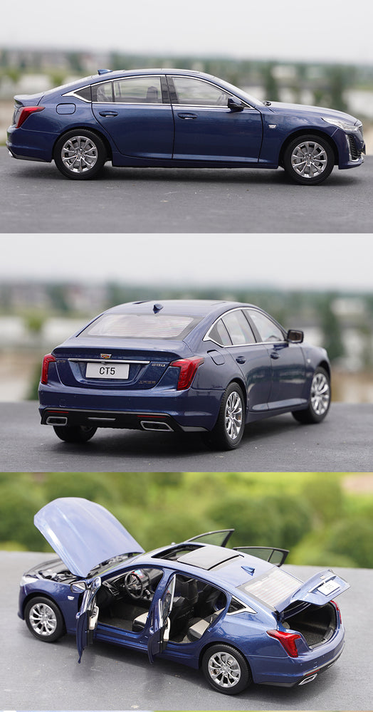 Original factory 1:18 SAIC-GM Cadillac CT5 2021 brand new Diecast promotional car model for gift