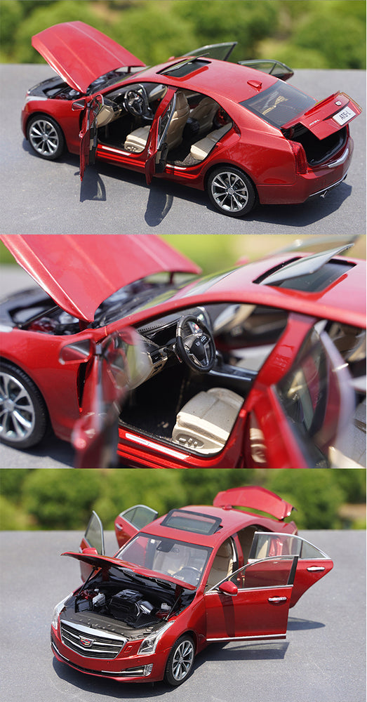 Original factory SGM 1:18 Cadilla c ATS ATS-L diecast alloy car model for gift, collection