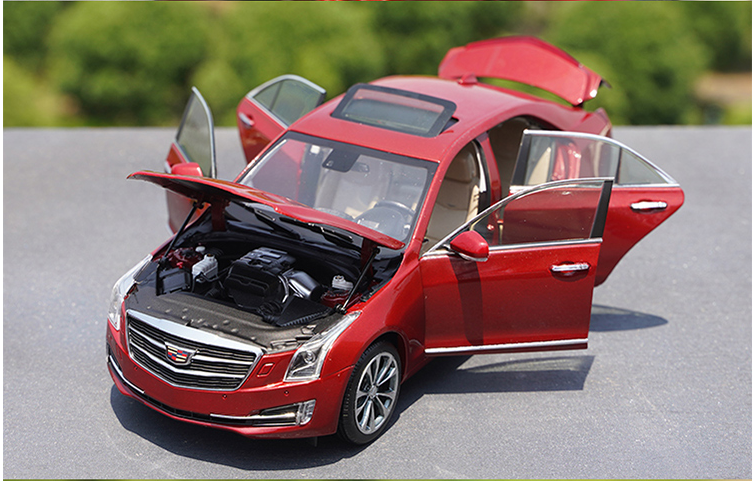 Original factory SGM 1:18 Cadilla c ATS ATS-L diecast alloy car model for gift, collection