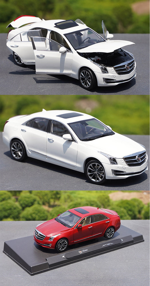 Original factory SGM 1:18 Cadilla c ATS ATS-L diecast alloy car model for gift, collection