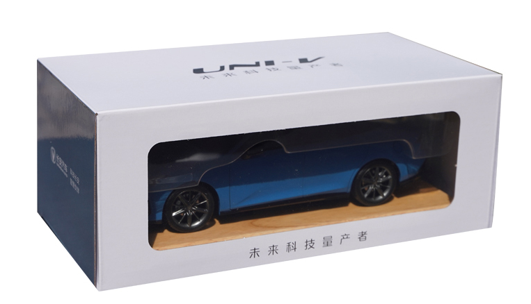 Original factory new release Blue 1:18 Changan UNIV Uni-V alloy car model for collection, gift