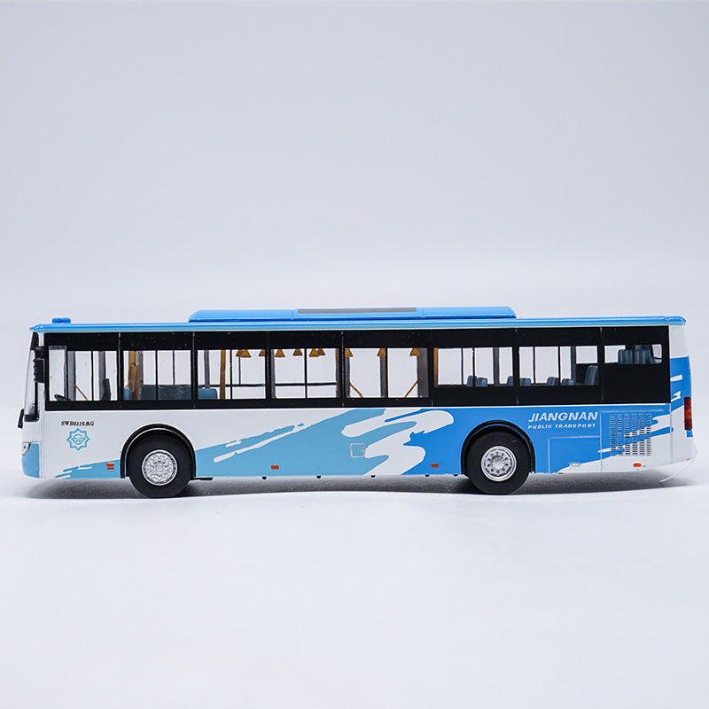 Blue-White 1:64 Scale NO.D1 Diecast Sunwin City Bus Model