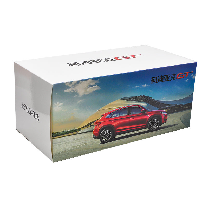 Diecast GT Skoda Kodiaq GT car model in scale 1:18 Black/red