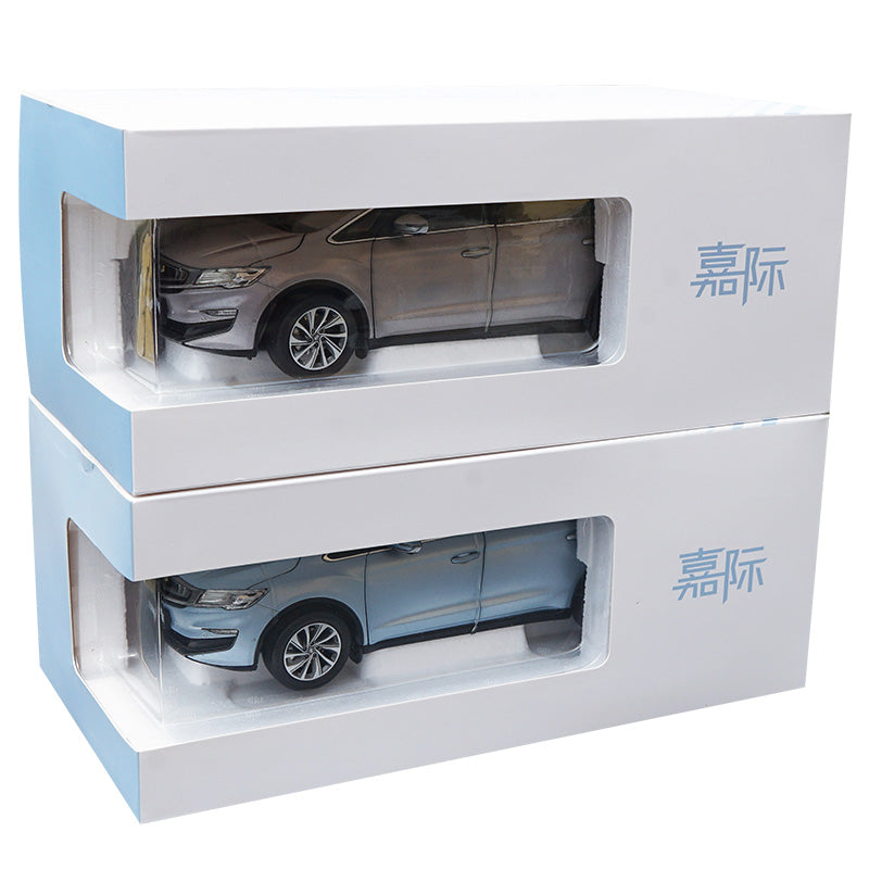 hite/Silver/blue 1:18 GEELY JIAJI MPV diecast Car Model Collectiable Toy Car Miniature model of Children's toy vehicle Gift