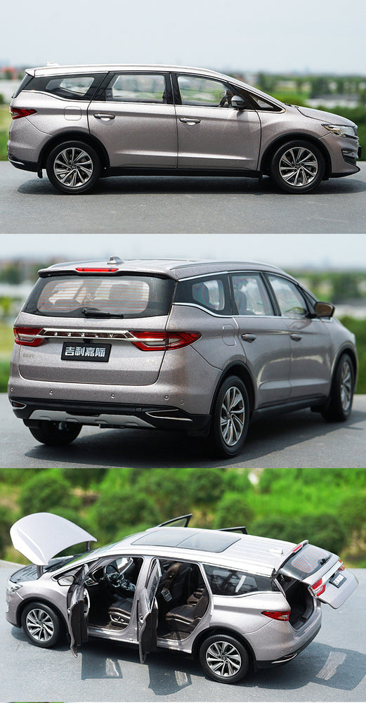 hite/Silver/blue 1:18 GEELY JIAJI MPV diecast Car Model Collectiable Toy Car Miniature model of Children's toy vehicle Gift