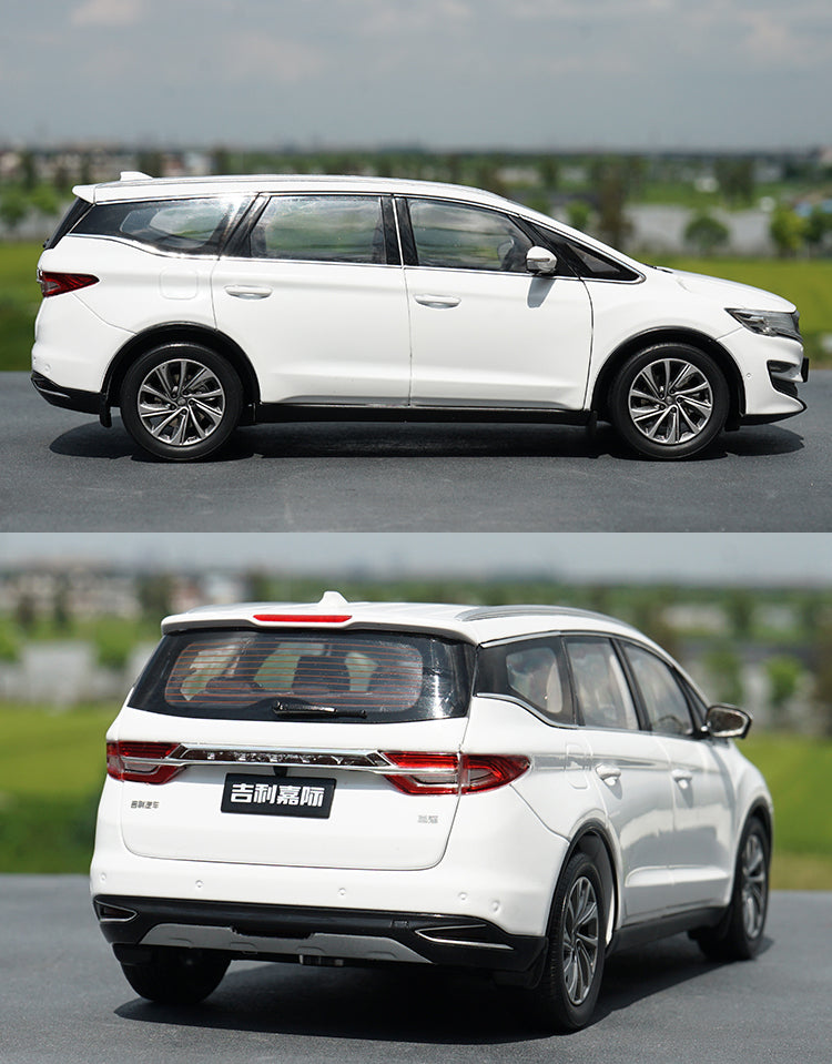 hite/Silver/blue 1:18 GEELY JIAJI MPV diecast Car Model Collectiable Toy Car Miniature model of Children's toy vehicle Gift