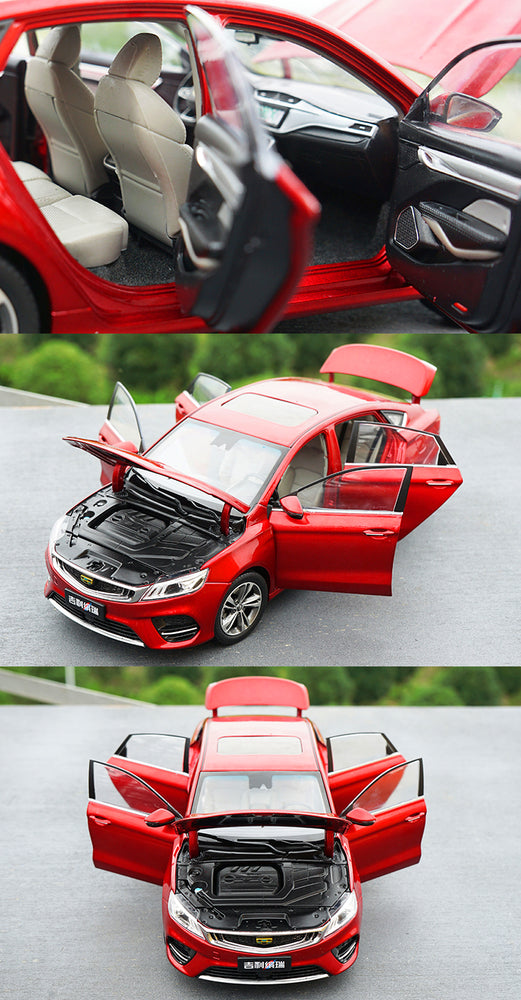 1:18 scale Diecast Model Geely binrui Bean alloy Car Miniature model of Children's toy vehicle Gift