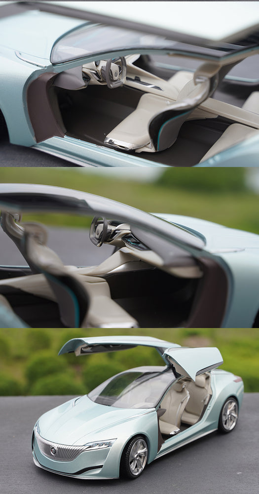 Original factory 1:18 Shanghai Gm BUICK RIVIERA future concept diecast car model for gift, toys