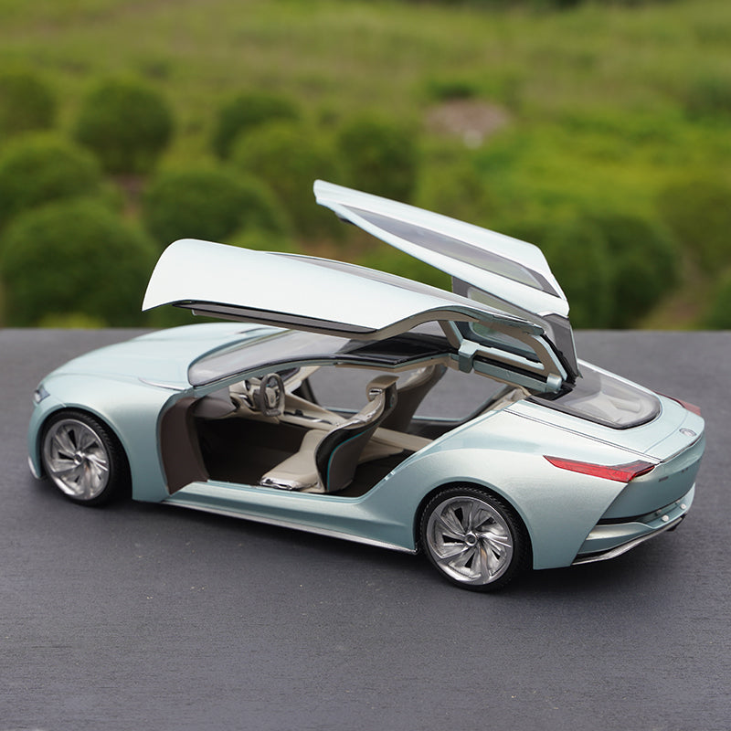 Original factory 1:18 Shanghai Gm BUICK RIVIERA future concept diecast car model for gift, toys