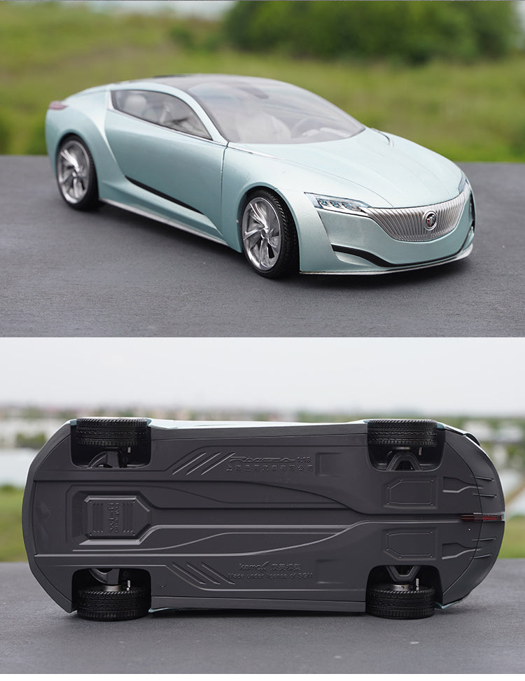 Original factory 1:18 Shanghai Gm BUICK RIVIERA future concept diecast car model for gift, toys