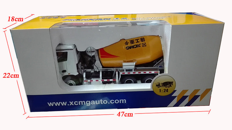 1:35 Scale XCMG Hanvan Schwing Concrete Mixer Truck construction machinery diecast model