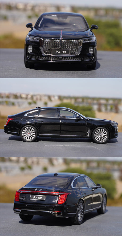 Original factory 1:18 century Dragon FAW Red flag Hongqi H9 diecast parade alloy car model for gift, collection