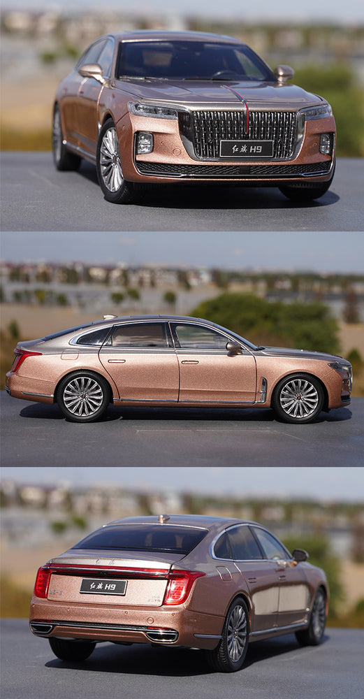 Original factory 1:18 century Dragon FAW Red flag Hongqi H9 diecast parade alloy car model for gift, collection
