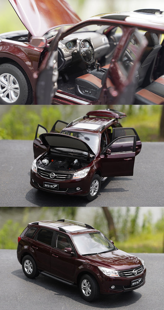 Original factory 1:18 Mazda Haima S7 alloy SUV car model for gift, collection