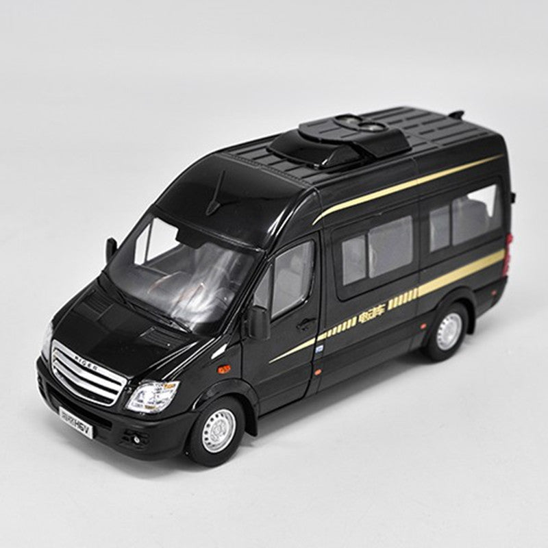 1:24 Higher pure electric commercial vehicles van die cast model with small gift