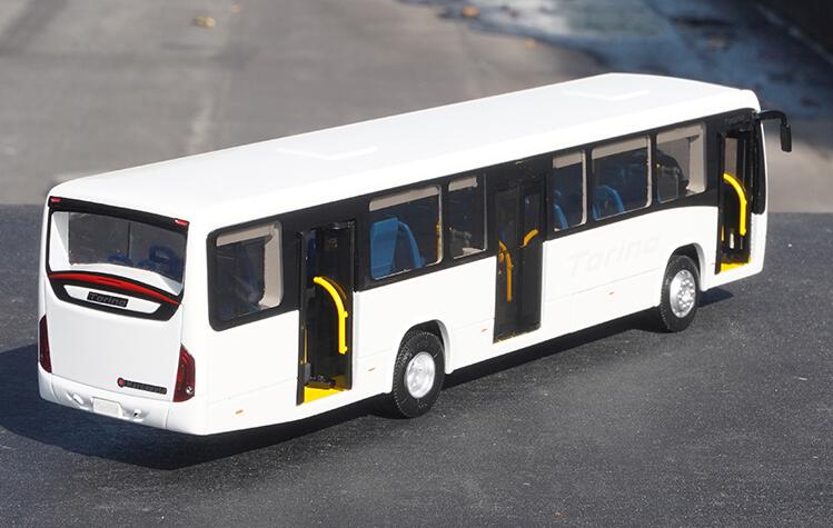 High quality 1:42 Diecast Marcopolo Torino bus scale model for gift, collection