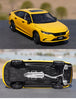 Original factory 1:18 Honda Grid INTEGRA 2022 yellow diecast car model for gift, toys