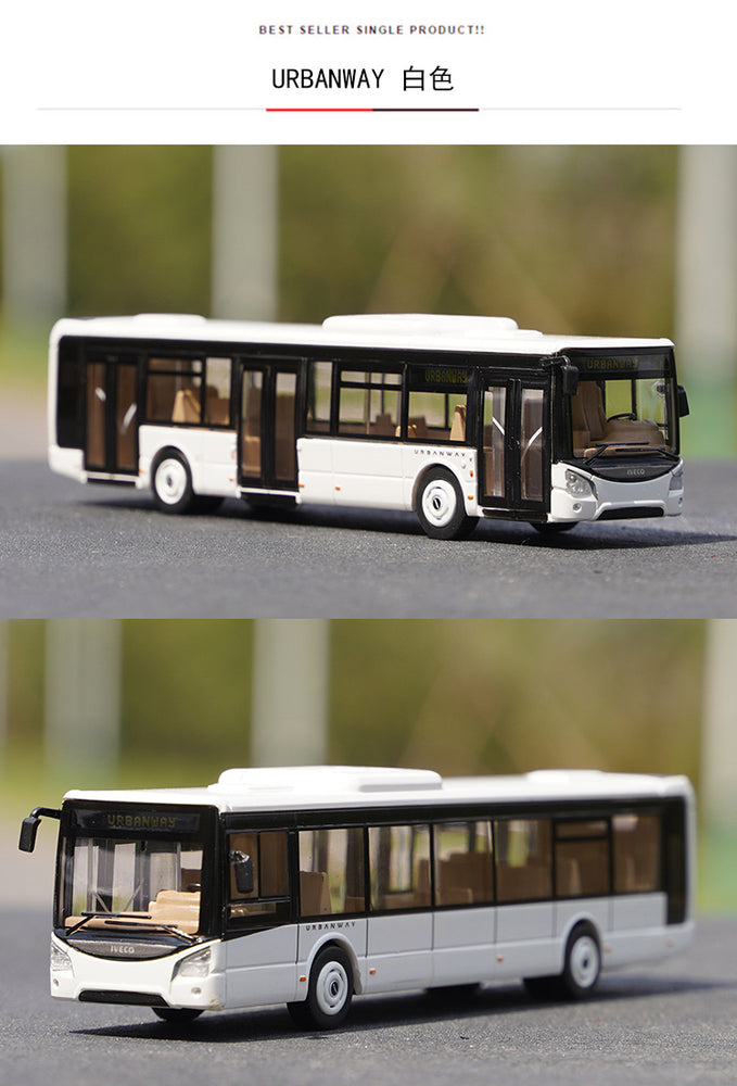 Original factory best sale 1:87 NOREV IVECO CROSSWAY URBANWAY BUS model for gift, toys