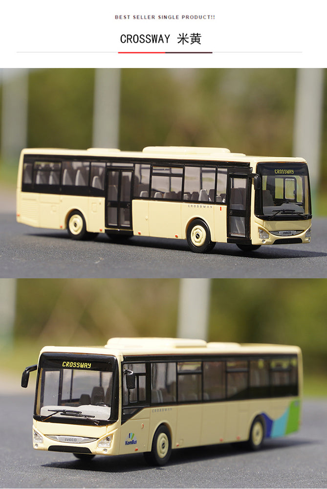 Original factory best sale 1:87 NOREV IVECO CROSSWAY URBANWAY BUS model for gift, toys