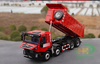 Original factory Green/Red 1:24 SAIC Hongyan IVECO GISINFO intelligent 8*4 6*4 diecast dump truck model for gift, collection
