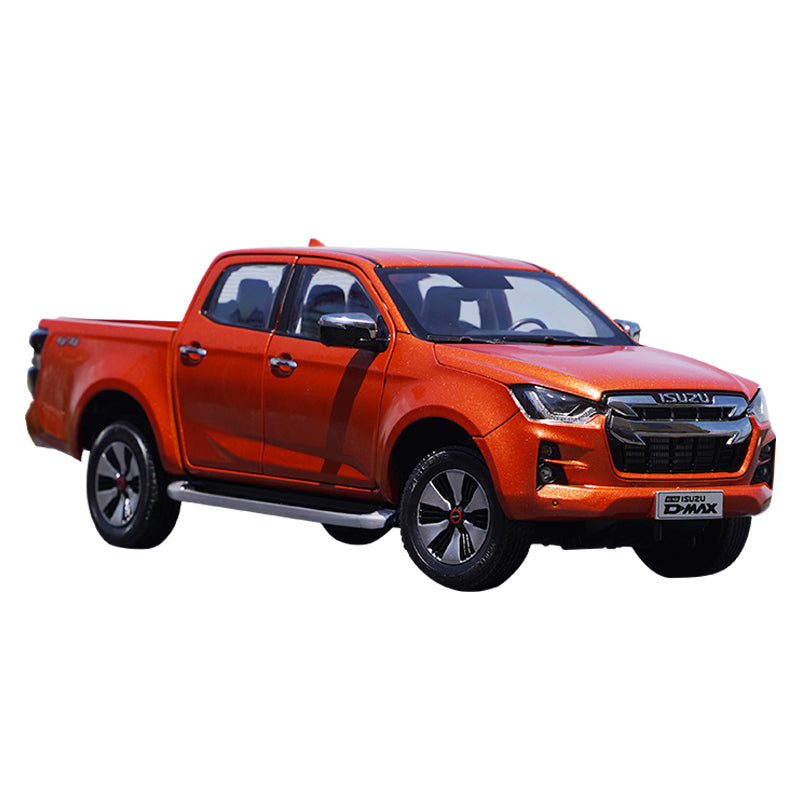 Premium Alloy 1:18 Scale Original ISUZU D-MAX 2023 Version collectible diecast Pickup Truck Model with Opening Doors and Detailed Interior