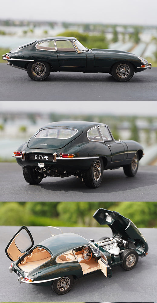 Classic 1:18 Kyosho Jaguar E-type diecast car model alloy 60th anniversary scale car miniature for collection
