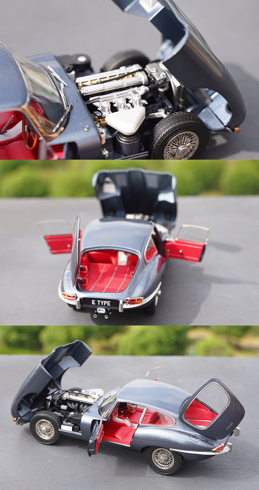 Classic 1:18 Kyosho Jaguar E-type diecast car model alloy 60th anniversary scale car miniature for collection