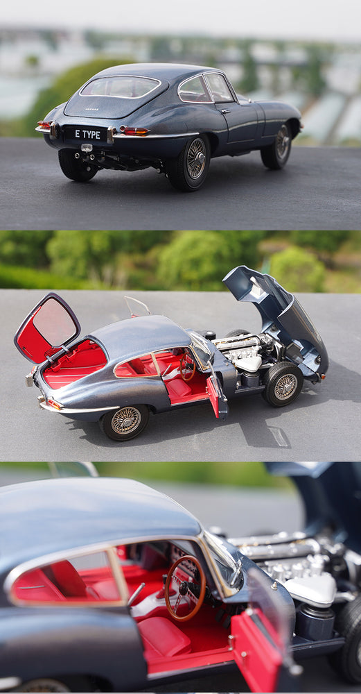 Classic 1:18 Kyosho Jaguar E-type diecast car model alloy 60th anniversary scale car miniature for collection