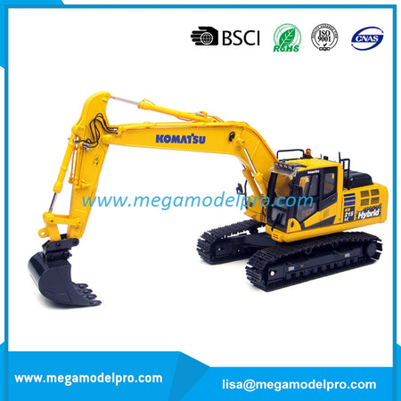 1:50 Komatsu 215 Excavator Metal Model Diecast Model Car Collectible By Megamodel