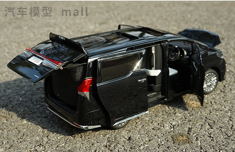 High classic 1:18 Kenfai Lexus LM300H diecast commercial vehicle MVP alloy car model for gift, collection